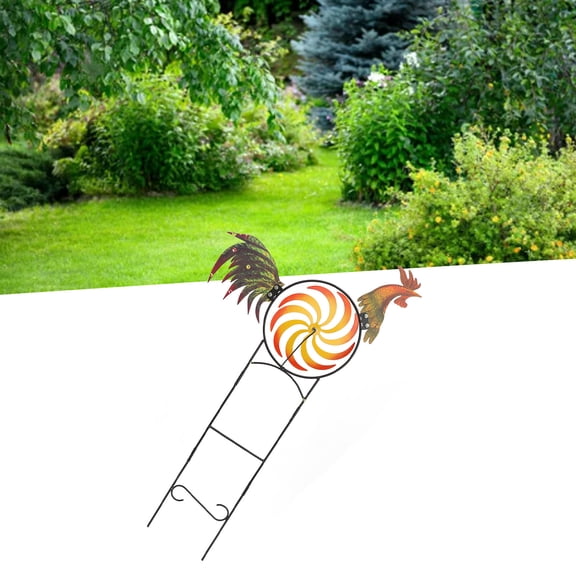Kitchen Appliances Wind Spinner, Rooster Shape Wind Sculpture for Farm