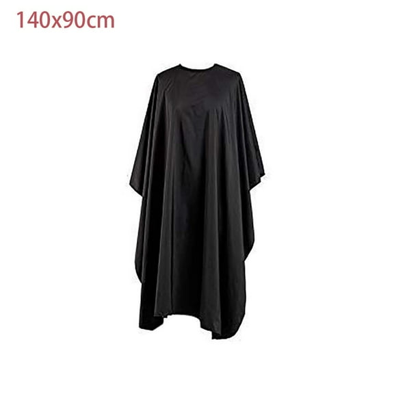 Kitchen Apron,Black Cloth Professional Hair Salon Nylon Shawl with Snap Closure