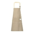 thumbnail image 1 of Kitchen Apron, Cotton Linen Smock, Sleeveless Work Apron with Large Pocket for Cooking, Painting, Grilling, 2 Pack, 1 of 2