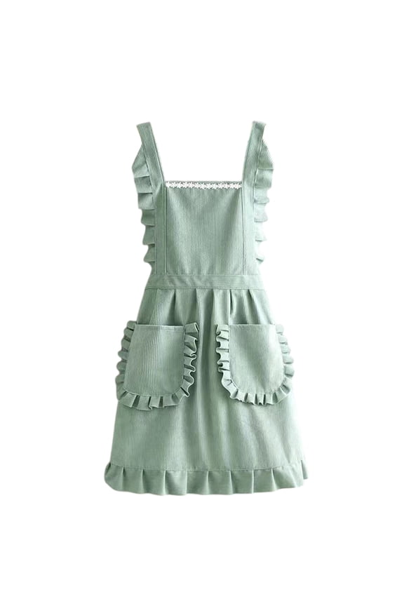 Kitchen Apron with Shoulder Straps Waterproof Apron for Women with Pockets Cleaning Apron Cooking Apron Cute Art Chef Aprons for Kitchen Baking Gardening Painting Mother's Gift