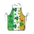 thumbnail image 1 of Kitchen Apron Thickened Fabric 28x20 Inch Adjustable Cooking Bib with Spring Floral,Easter Bunny & Shamrock Themes for Holiday Baking, 1 of 4