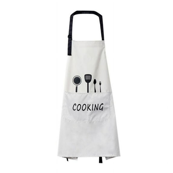 Kitchen Apron Waterproof Anti-oil Stain Adult PVC Pinafore for Cooking Kitchen Apron Household Tool