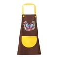 thumbnail image 1 of Kitchen Apron Waterproof,Waterproof Cooking Aprons,Long Sleeved Children's Apron Bib Drawing Dining,Kitchen Aprons for Cooking - Waterproof Oil-proof Resistant,Chef Apron Cooking(Coffee L), 1 of 7