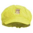 thumbnail image 1 of Kitchen Art Embroidered Cotton Elastic Big Size Newsboy Cap - Yellow XL-3XL, 1 of 5