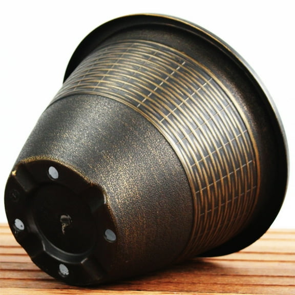 Kitchen Artistic Resin Planter, Outdoor/indoor Heavy Duty Double Walled Poly Resin, Fine Surface Processing Of Resin, Single Pack, Small 7.87in, Does Not Take Up Much S on Clearance