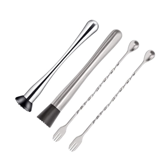 Kitchen-Assistant! Clearance!Yshop Tool And Spoon Steel Bar Stainless Mixing 4PC Muddler Set Home Cocktail Kitchen,Dining & Bar Wine Bottle Covers