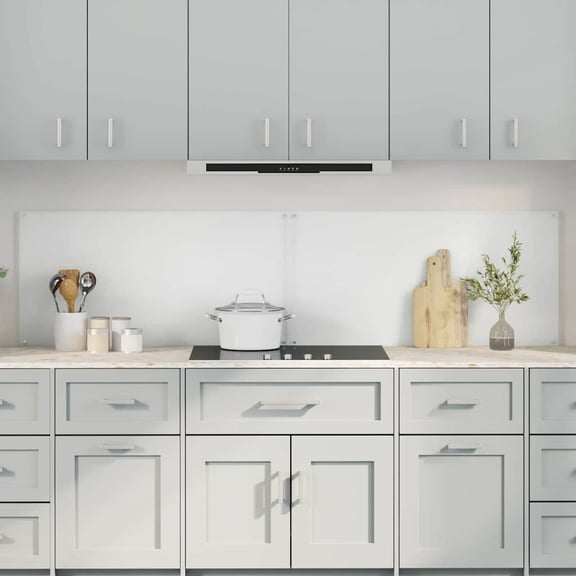 Kitchen Backsplash 2 pcs Transparent 39.37 x 19.69 in