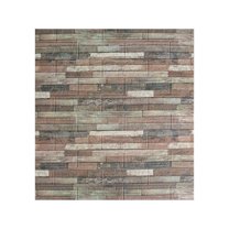 Kitchen Backsplash Tiles Peel And Stick, Self Adhesive Wall Tile Sticker for Kitchen Island Bathroom Laundry Room Rv Renter 70X77Cm - Horizontal Striped Blue Bricks