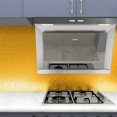 thumbnail image 1 of Kitchen Backsplash Wallpaper Stickers High-Temperature Resistant Shelf Liner gold  Set of 1, orange peel, 15.7"x118", 1 of 3