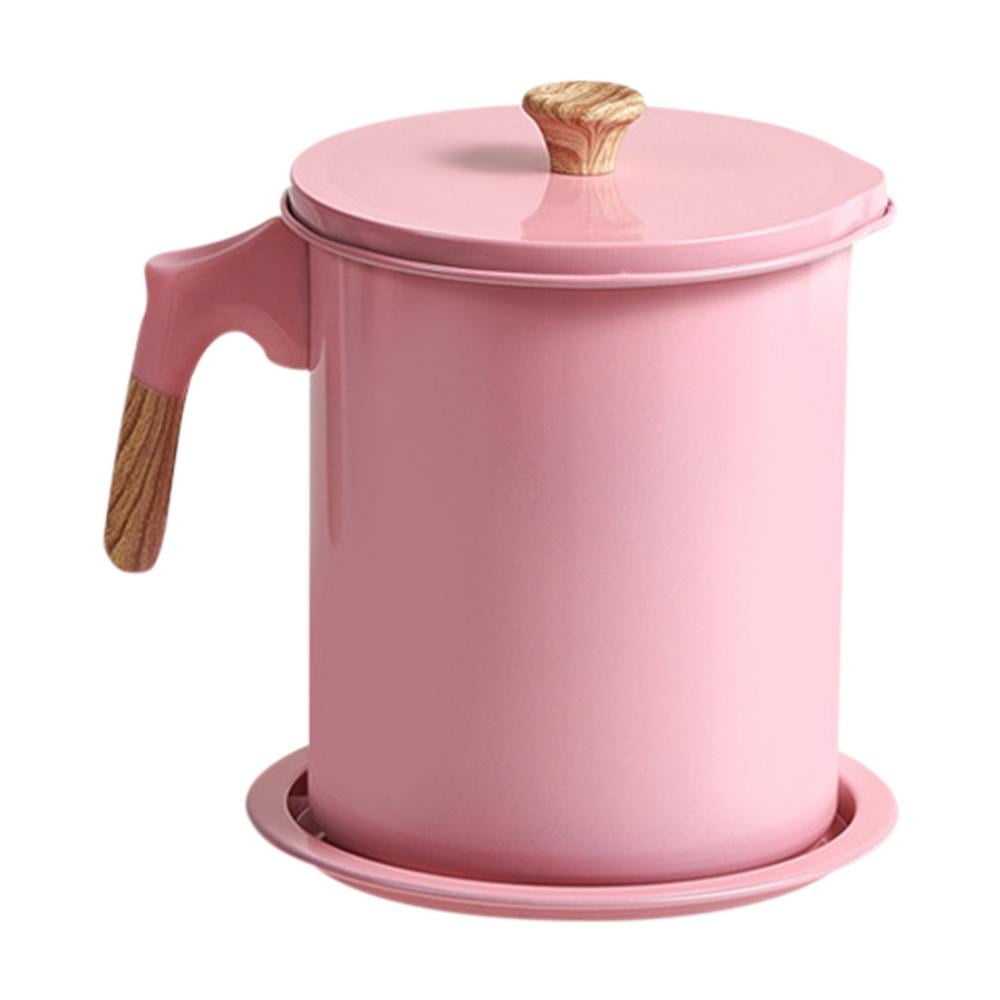 Kitchen Bacon Grease Container Home filtering Cooking Oil Can