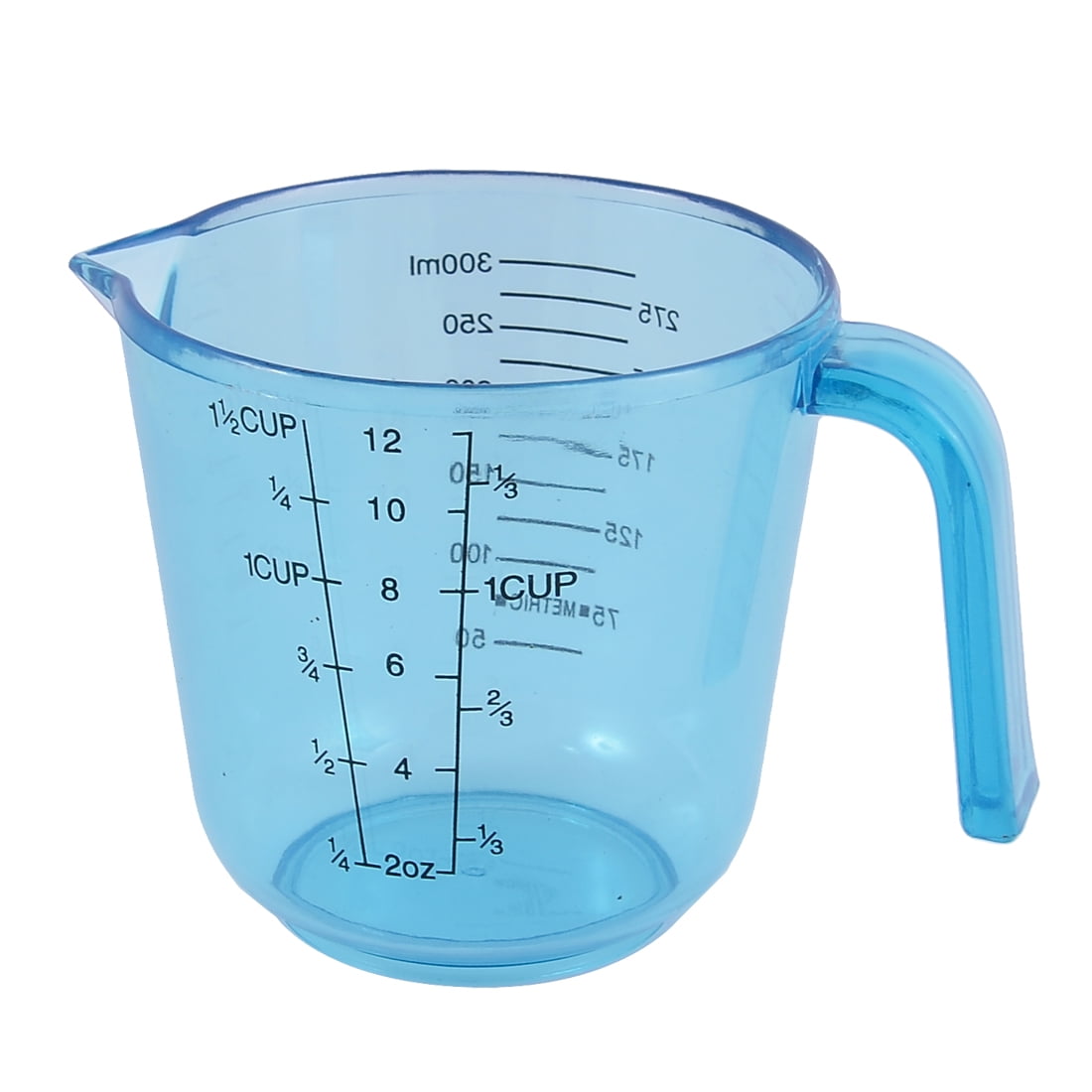 U.S. Kitchen Supply - 8 oz (250 ml) Plastic Graduated Measuring Cups with  Pitcher Handles (Pack of 6) - 1 Cup Capacity, Ounce and ML Cup Markings 