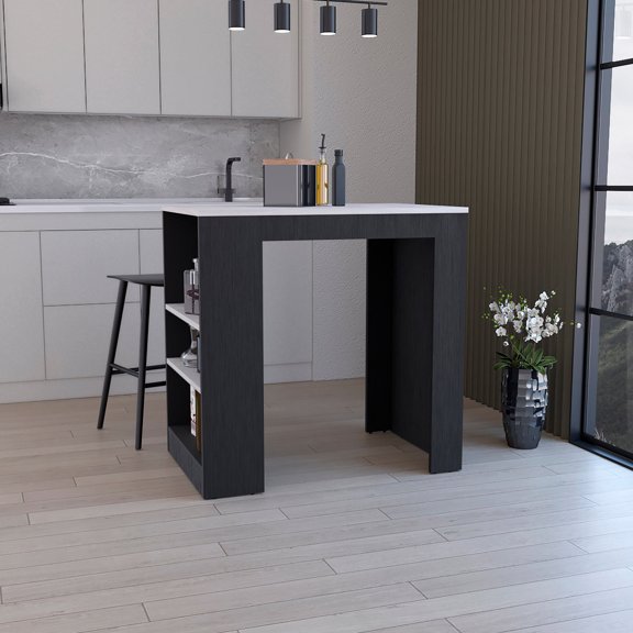 Kitchen Bar Table | Ample Top for Dining and Food Preparation | Particle Board Structure with Stylish Finish | Saves Space in Small Kitchens