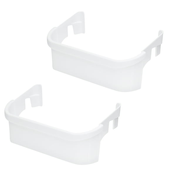 Kitchen Basics 101: 2 Pk White 240351601 Refrigerator Freezer Door Bin Side Shelf Replacement for Frigidaire Crosley Electrolux Kenmore Sears Side by Side Fridge AP2115974, FRS, PLH, GLH, GLR, WRS