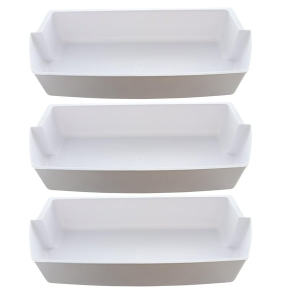 Kitchen Basics 101: 3-Pack Door Shelf Bins Replacement for Frigidaire Whirlpool Kenmore Refrigerator PS pack