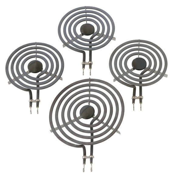 Kitchen Basics 101: 4 Piece Set MP31YA Electric Range Burner Surface Element (3) MP15YA 6", (1) MP21YA5 8" for Whirlpool KitchenAid Maytag 540331014,484783, TS5W8221,Y04000033