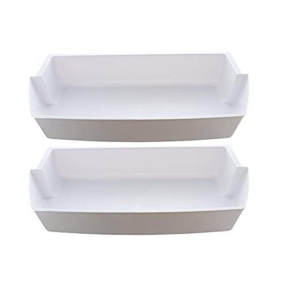 Kitchen Basics 101 White Refrigerator Door Shelf Bins