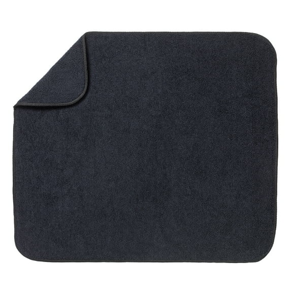 Kitchen Basics Dish Drying Mat, Black, 16" x 18"