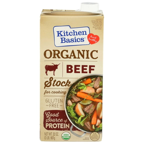 Kitchen Basics Organic Beef Stock Gluten Free - 32 fl oz Pack of 4