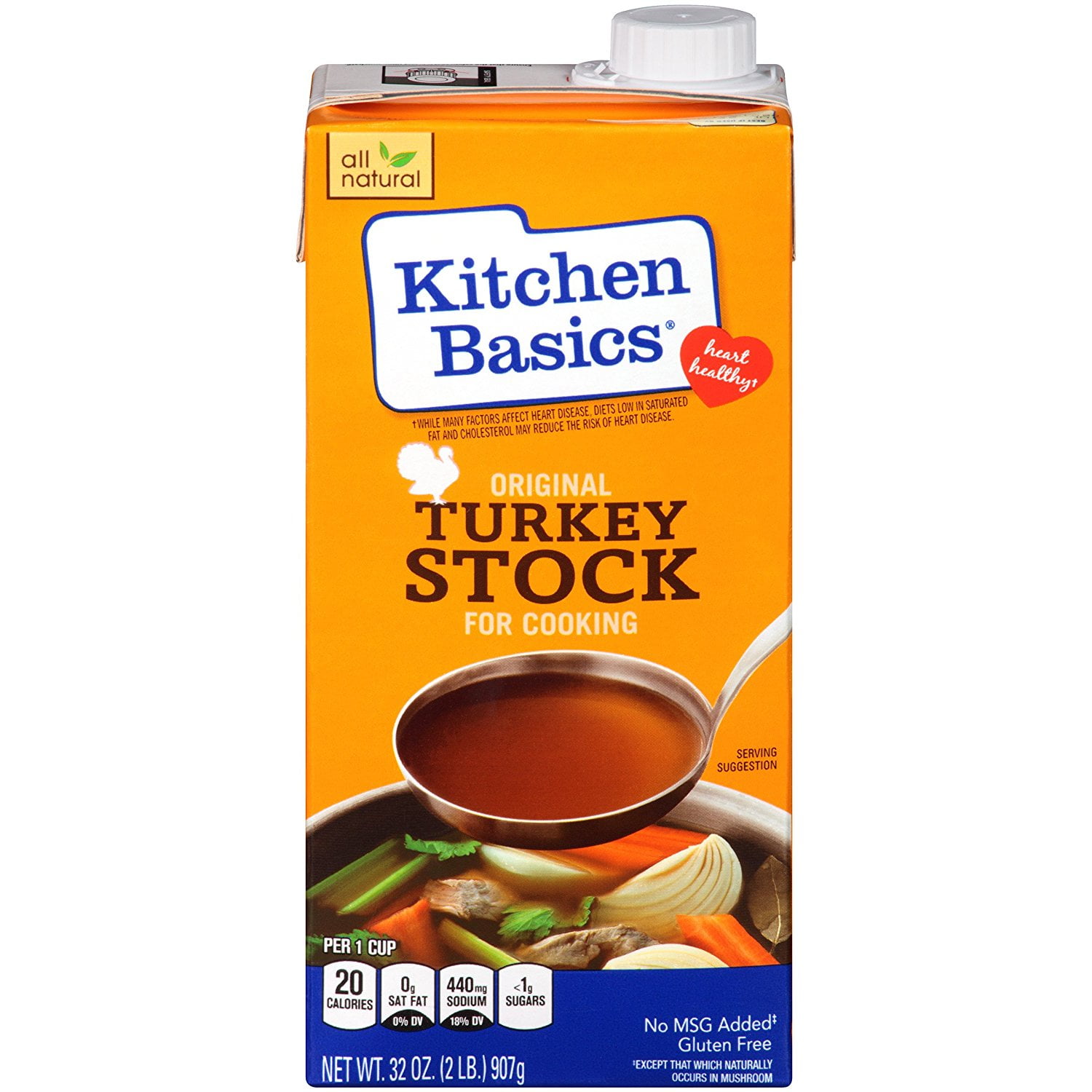 Kitchen Basics Original Turkey Stock, 32 OZ (Pack of 2)