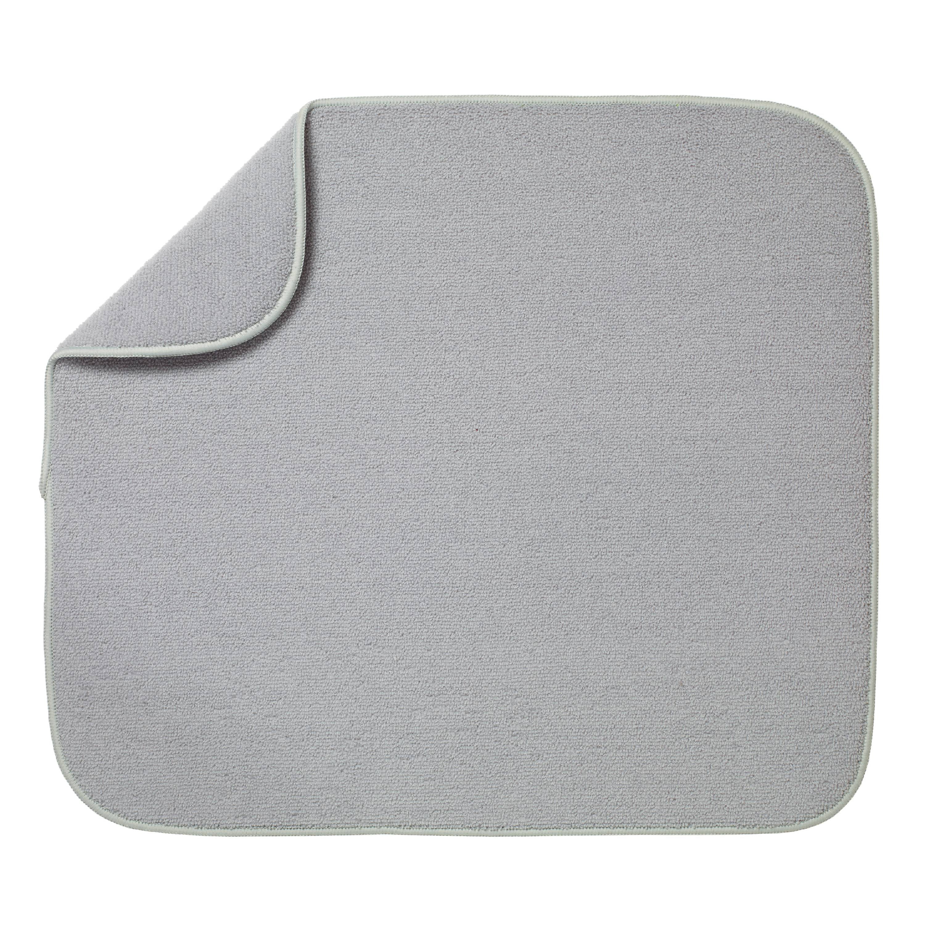 Kitchen Basics Reversible Microfiber Dish Drying Mat - Gray - 16