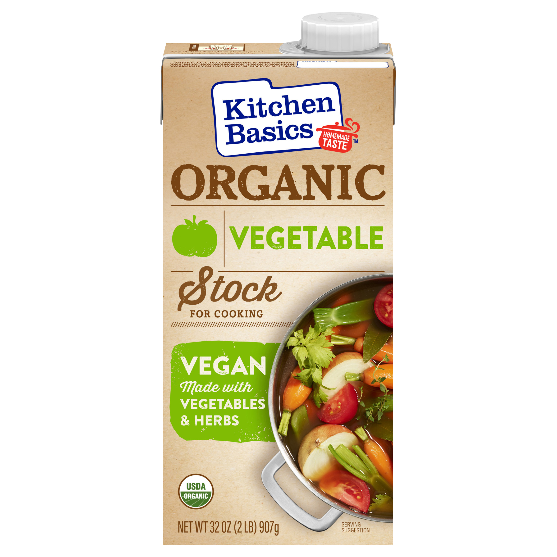 Kitchen basics vegetable stock organic 32 oz pack of 12 walmart