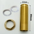 Kitchen Basin Mixer Tap Repair Kit with Threaded Brass Tube Nut (64