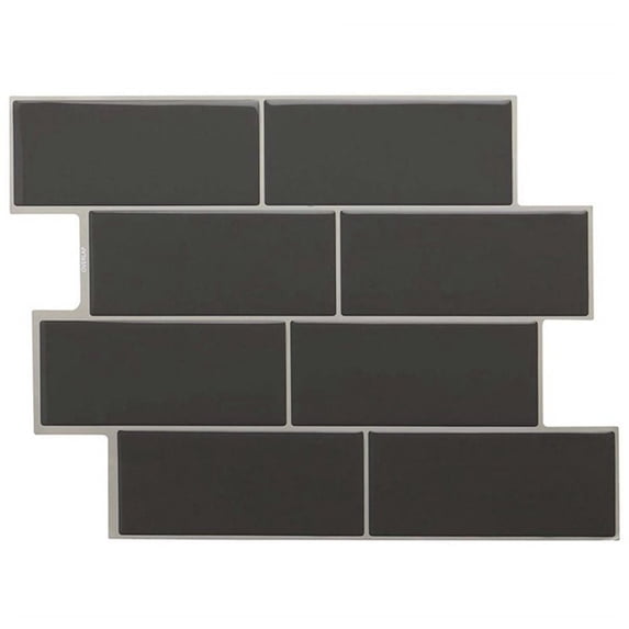 Kitchen Bathroom 3D Self Adhesive Grey Brick Decal Wallpaper Wall Sticker Peel And Stick LIGHT GRAY 5PCS