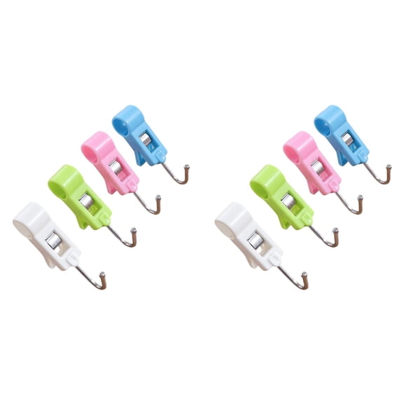 Kitchen Bathroom Office Dish Cloths Towels Rubber Gloves Face Mask Drying Clothespin Clips Hooks Pack of 8