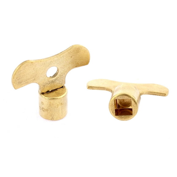 Kitchen Bathroom Sink Water Tap Knob Switch Faucet Key 7mm Square Hole 2Pcs
