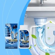 Kitchen Bathroom Toilet Unclogging Cleaner, Powerful Clog Remover Dissolves Grease Hair Paper Soap Scum, Fast Drain Unclogging, All Household Drains Universal Use