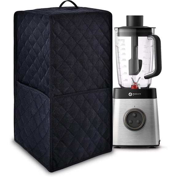Kitchen Blender Dust Cover,Blender Covers Compatible with Ninja Foodi Blender,Blender Covers For kitchen Appliance Covers,Blender Cover with Accessory Pocket. (Black)