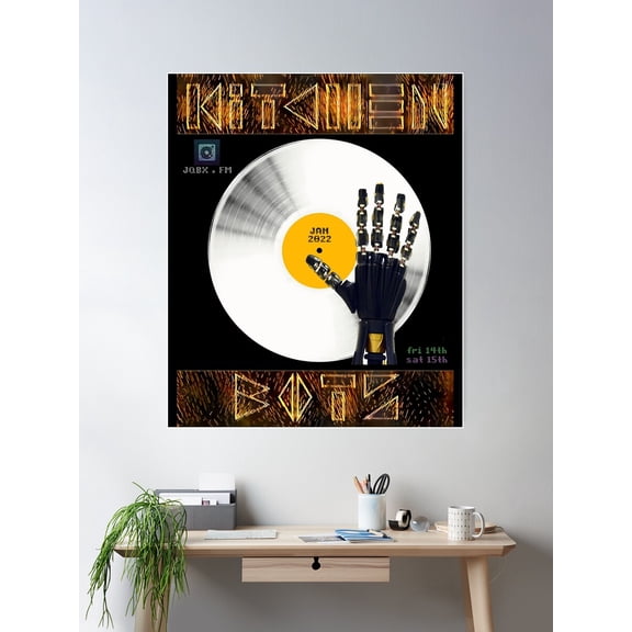 Kitchen Bots Jan 27; Poster Wall Art, Modern Wall Decor For Living Room Bedroom, 16x24 UNFRAMED