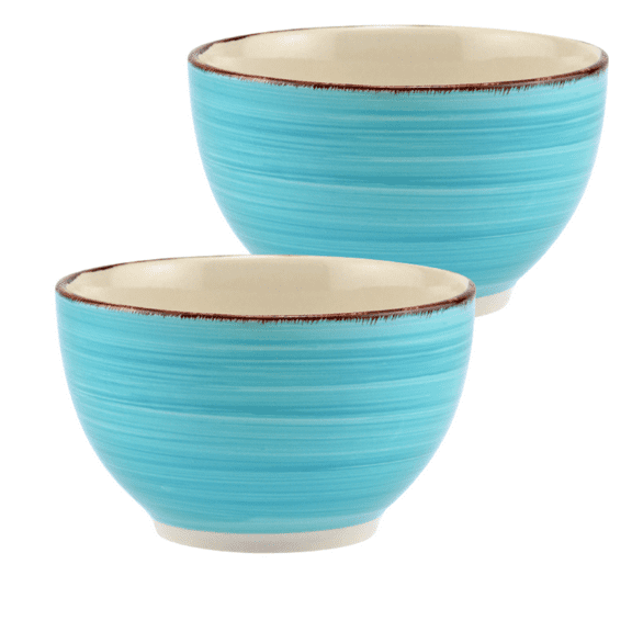 Kitchen Bowls 5.5 in. Set of 2, Soup Bowls, Cereal Bowl, Bowls Set, Chip Resistant, Dishwasher & Microwave Safe, Bowls for Kitchen ( Teal )