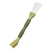 Kitchen Brush with Scraper Dual-Head Cleaning Tool for Kitchen Bathroom Garage