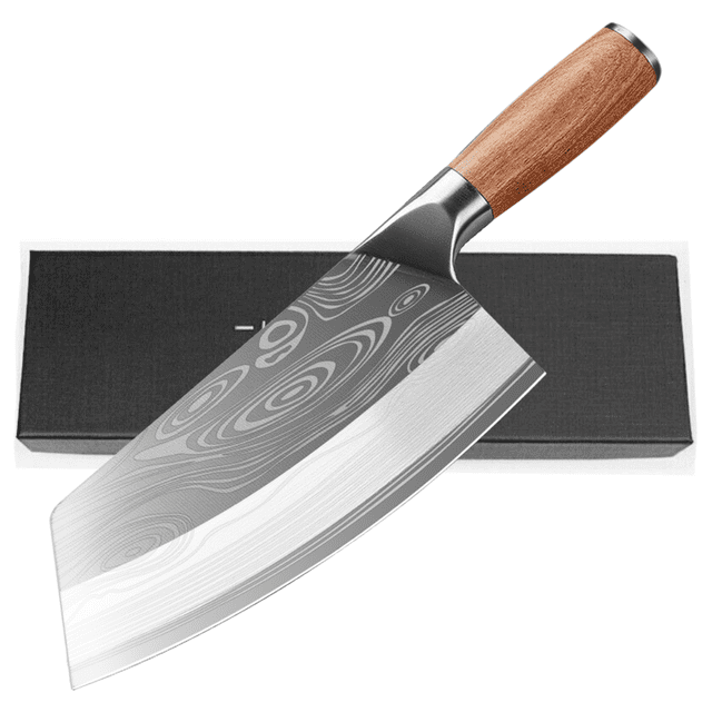 Kitchen Butcher Knife Stainless Steel -DFITO 8 inch Heavy Duty Chopper ...