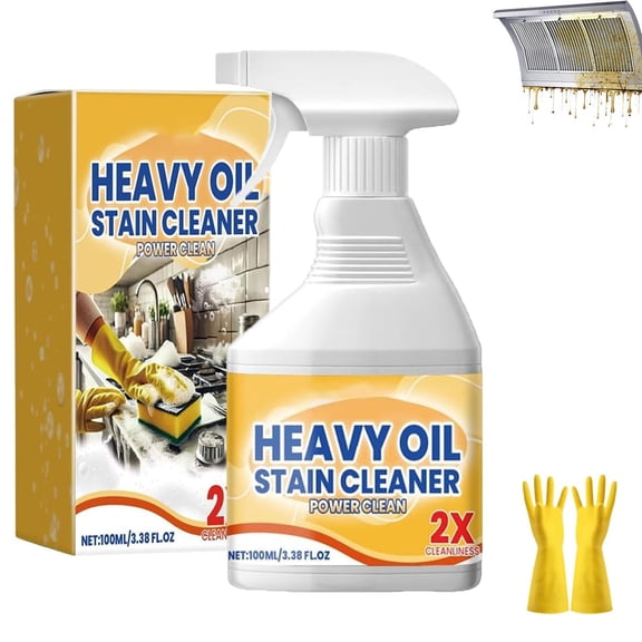 Kitchen Cabinet Cleaner & Polish, All Purpose Heavy Duty Degreaser Spray, Multi-Use Kitchen Cleaner for Stove, Oven & Appliances