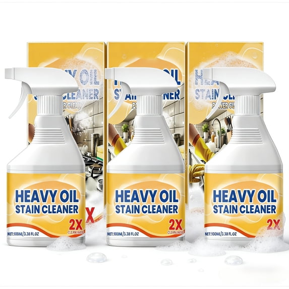 Kitchen Cabinet Cleaners and Polishers, Heavy Duty Degreaser Spray Removes Grease Oil and Grime Fast, Multi Surface Cleaner for Cabinets Stovetops Kitchen Appliances