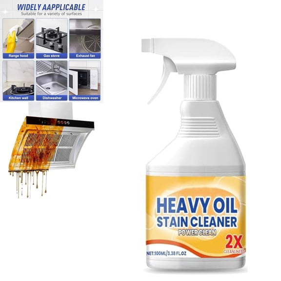 Kitchen Cabinet Cleaners and Polishers, Kitchen Heavy Oil Cleaner Spray, , Powerful Grease Removal Cleaning Agent, Heav Duty Degreaser for Stove,Oven