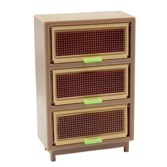 Kitchen Cabinet Cupboard Miniature Living Room Furniture Model Dollhouses Kitchen Accessory Realistic Playset 1:12