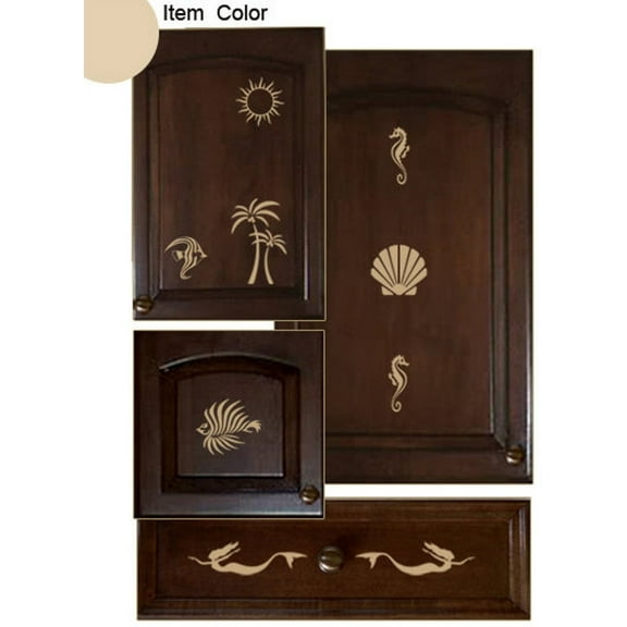 Kitchen Cabinet Decals Seashore