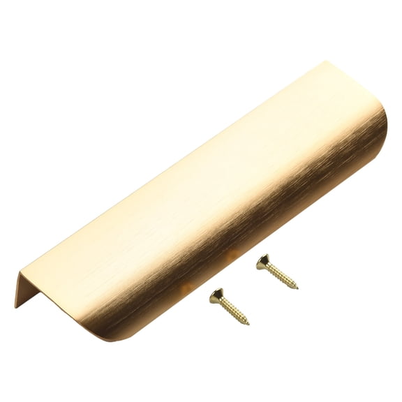 Kitchen Cabinet Door Handles Cupboard Drawer Concealed Finger Edge Gold Pull
