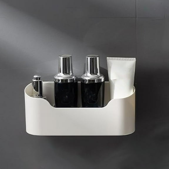 Kitchen Cabinet Door Storage Shelf, Wall Mounted/Refrigerator Side Hanging Box, No Drilling, Adhesive Installation, Space-Saving for Cling Film/Utensils