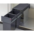 Kitchen Double Waste Bin HAILO Tandem 30L Under The Sink Waste