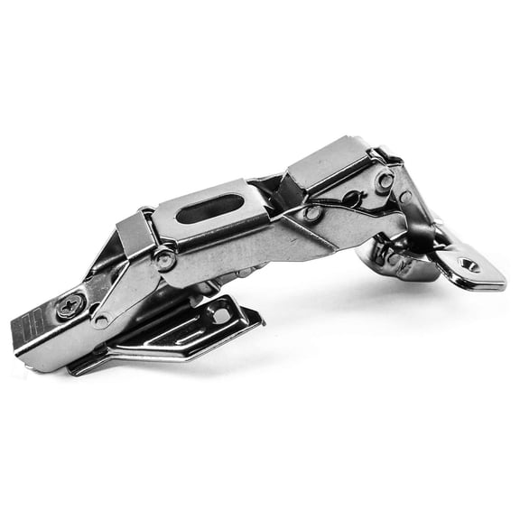 Kitchen Cabinet Hinges 2-Pack, 165 Degree Soft Close, 3-Way Adjustable Face Frame Hinges with Screws - 35mm Cup, Steel Plated Finish