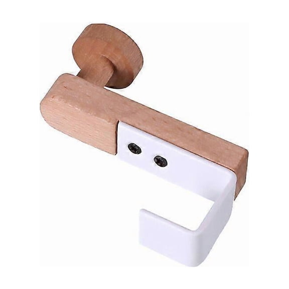 Kitchen Cabinet Hook Towel Clothes Coat Bathroom Accessories Storage Hanger Back Door Hanging Rack Iron Wood Shelf Organizer