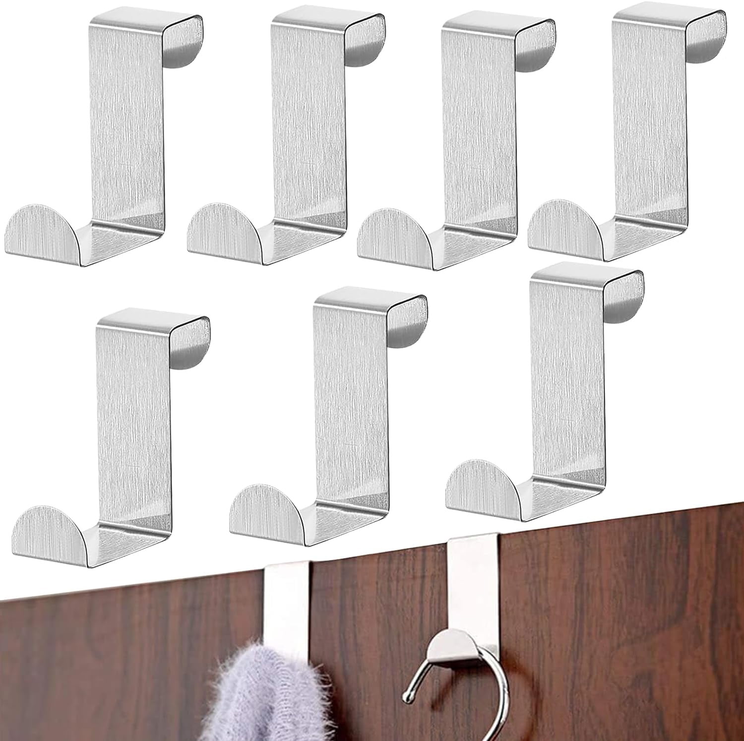Kitchen Hooks for Hanging,Bexikou 8 Pack Over Door Hooks for