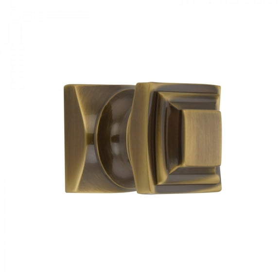 Kitchen Cabinet Knob Cast Antique Brass 1 1/4" H Finish Renovators Supply