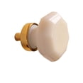thumbnail image 1 of Kitchen Cabinet Knob Milk Glass 1 1/4" Dia W/ Brass Back | Renovators Supply, 1 of 4