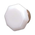 thumbnail image 1 of Kitchen Cabinet Knob Milk Glass 1" Dia W/ Brass Back Renovators Supply, 1 of 8