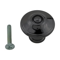 Kitchen Cabinet Knob Nickel Black Finish 1 1/4" Dia Drawer Knob Renovators Supply